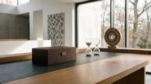 Composition évocatrice symbolisant l'attente et le désir pour une montre de collection exceptionnelle