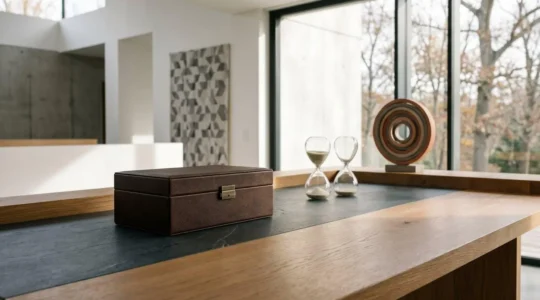 Composition évocatrice symbolisant l'attente et le désir pour une montre de collection exceptionnelle